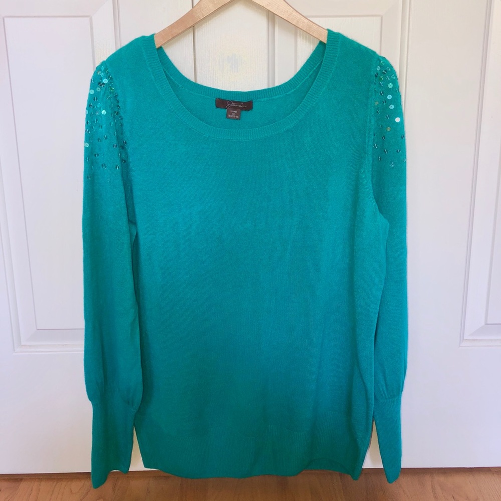 Teal Knit Sweater